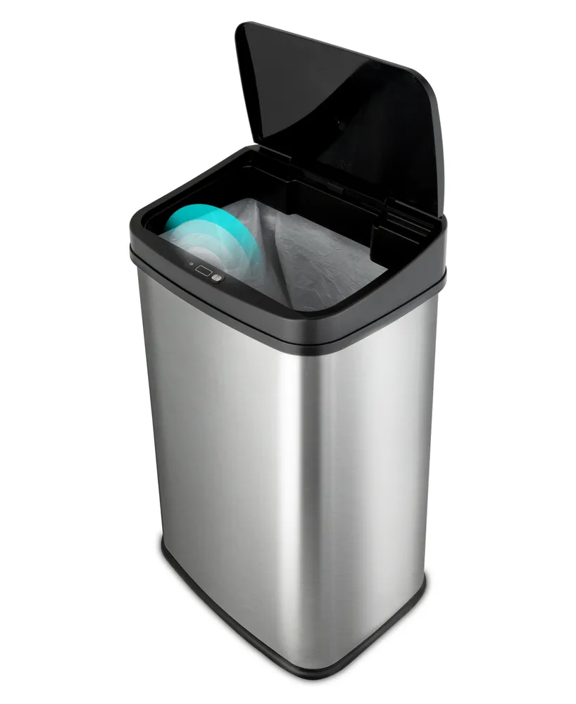 Nine Stars 13.2 Gallon Stainless Steel Sensor Trash Can