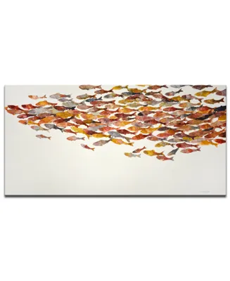 Ready2HangArt 'Red Wave' Canvas Wall Art