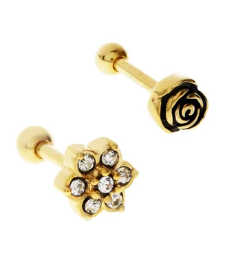 Bodifine Stainless Steel Set of 2 Flower Tragus