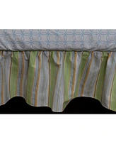 3 Stories Trading Nurture Neutral Stripe Dust Ruffle