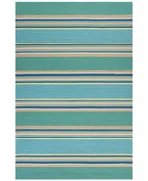 Kas Harbor Stripes 4230 Ocean 2' x 3' Indoor/Outdoor Area Rug