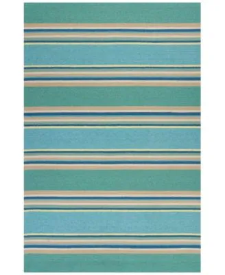 Kas Harbor Stripes 4230 Ocean Indoor Outdoor Area Rug