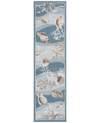 Kas Sonesta Shells 2003 Seafoam 2' x 7'6" Runner Area Rug