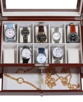 Mele & Co. Christo Glass Top Wooden Watch Box