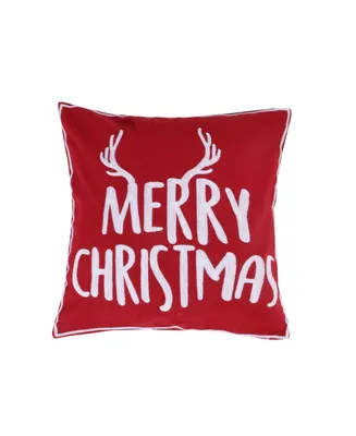 Levtex Rudolph Merry Christmas Decorative Pillow, 18" x 18"
