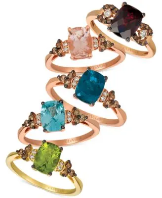 Le Vian Multi Gemstone Ring Collection In 14k Rose Gold Or 14k Yellow Gold