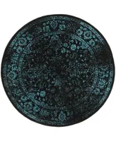 Safavieh Adirondack and Teal 6' x 6' Round Area Rug