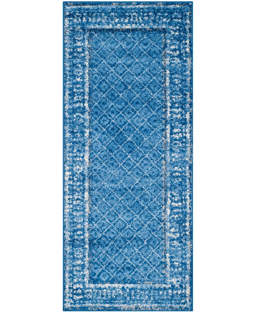 Safavieh Adirondack Light Blue and Dark Blue 2'6" x 6' Runner Area Rug