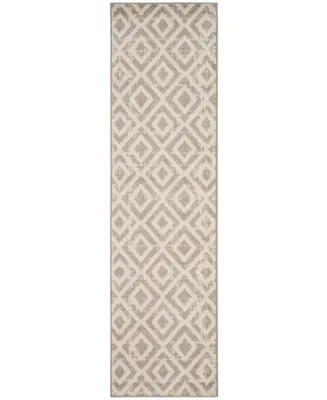 Safavieh Amsterdam AMS105 Ivory and Mauve 2'3" x 8' Runner Outdoor Area Rug