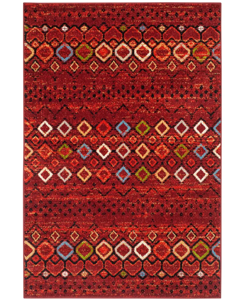 Safavieh Amsterdam AMS108 Terracotta and Multi 4' x 6' Outdoor Area Rug