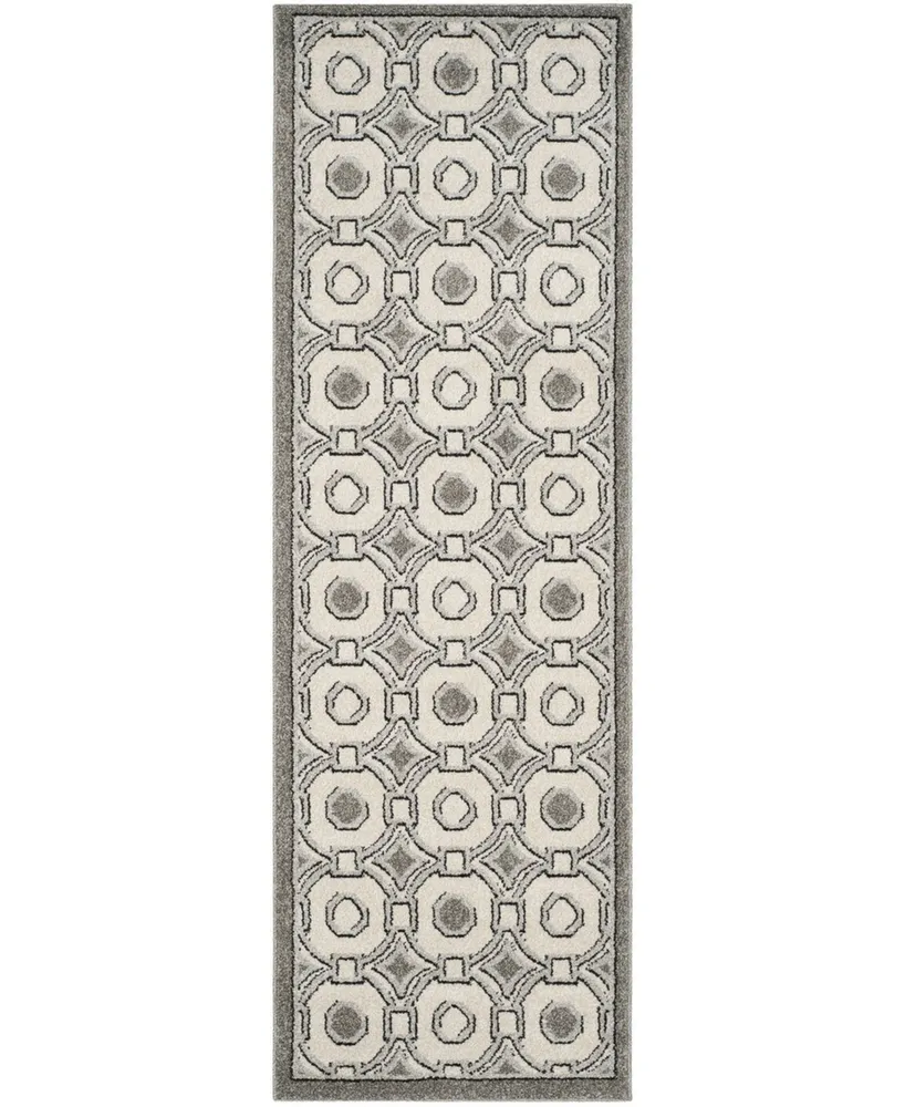 Safavieh Amherst AMT431 Ivory and Grey 2'3" x 7' Runner Area Rug