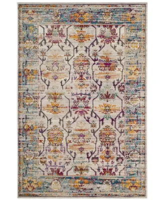 Safavieh Crystal CRS518 Cream and Teal 5' x 8' Area Rug