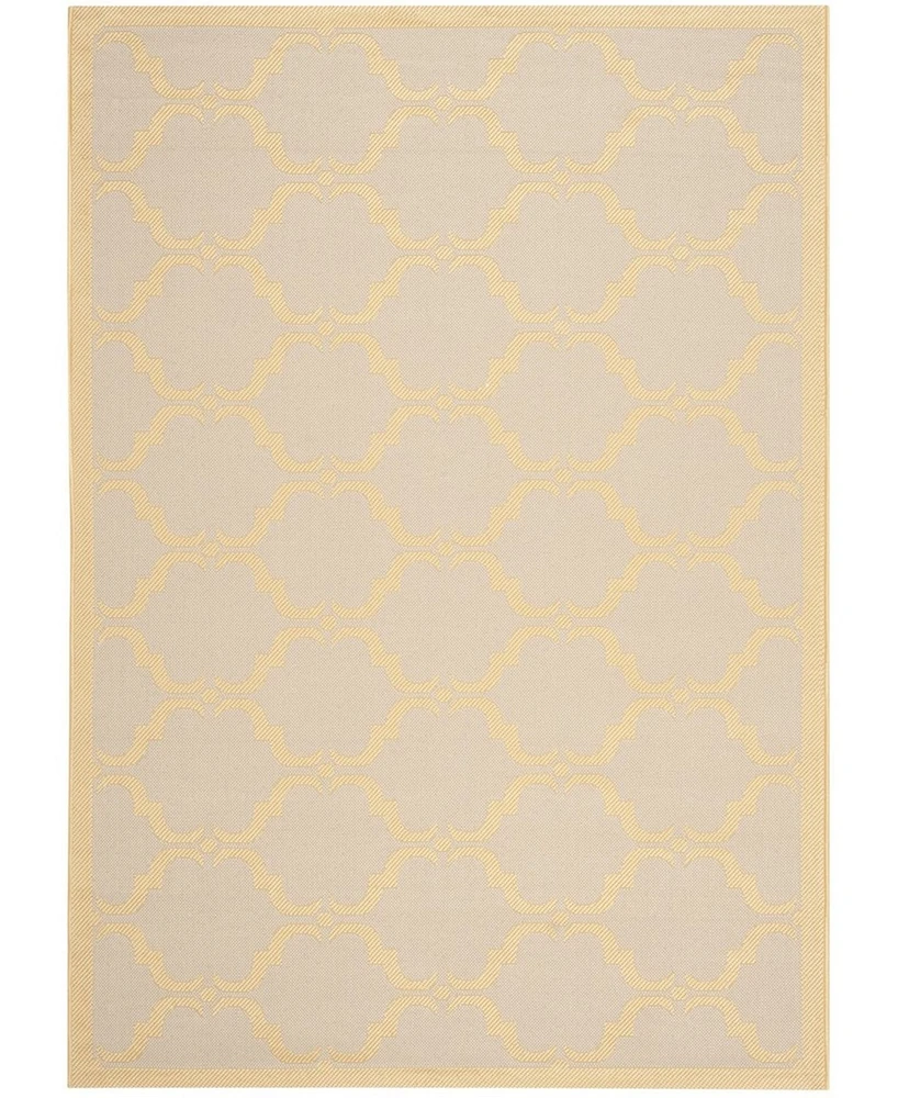 Safavieh Courtyard CY6009 Beige and Yellow 5'3" x 7'7" Sisal Weave Outdoor Area Rug