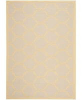 Safavieh Courtyard CY6009 Beige and Yellow 5'3" x 7'7" Sisal Weave Outdoor Area Rug