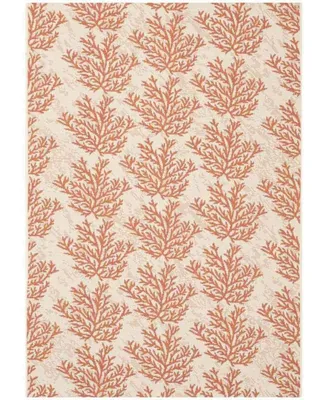 Safavieh Courtyard CY6210 Beige and Terracotta 4' x 5'7" Sisal Weave Outdoor Area Rug