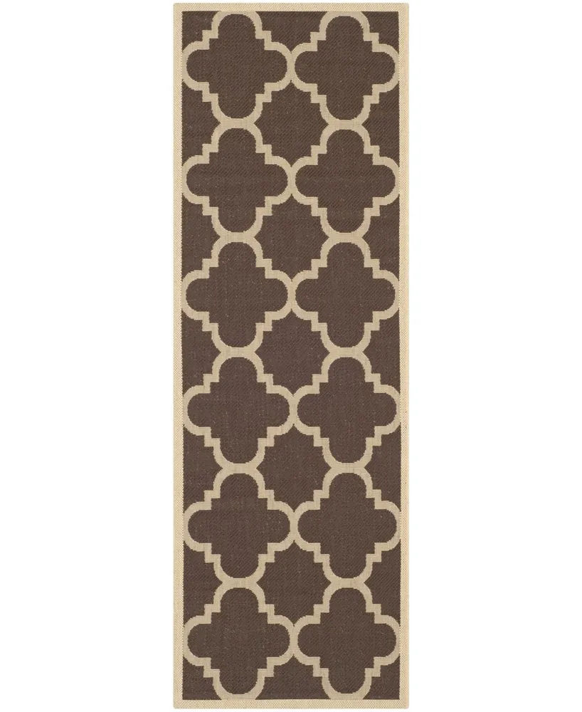 Safavieh Courtyard CY6243 Dark Brown 2'3" x 6'7" Sisal Weave Runner Outdoor Area Rug