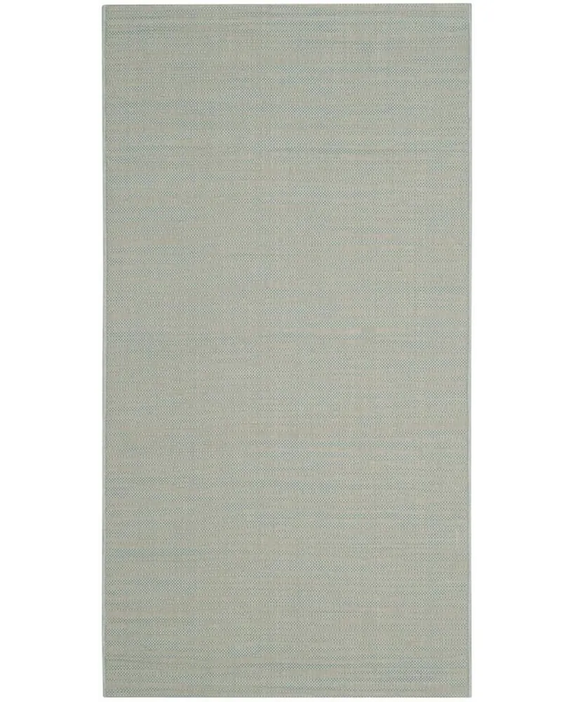 Safavieh Courtyard CY6576 Aqua and Cream 2'7" x 5' Sisal Weave Outdoor Area Rug