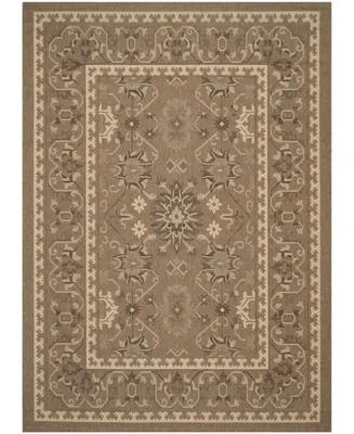 Safavieh Courtyard CY6727 Brown and Creme 8' x 11' Sisal Weave Outdoor Area Rug