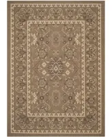 Safavieh Courtyard CY6727 Brown and Creme 8' x 11' Sisal Weave Outdoor Area Rug