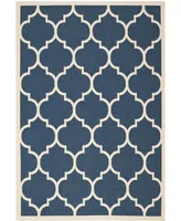 Safavieh Courtyard CY6914 Navy and Beige 5'3" x 7'7" Sisal Weave Outdoor Area Rug