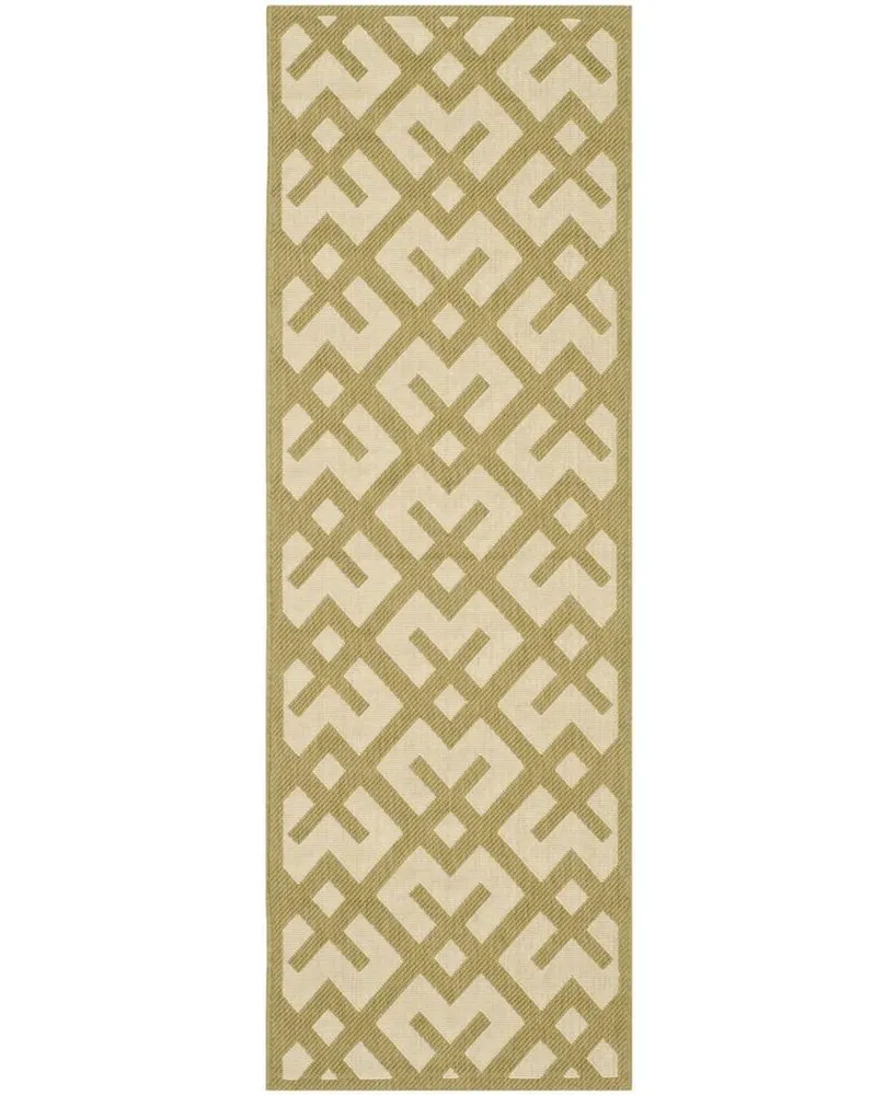 Safavieh Courtyard CY6915 and Beige 2'3" x 6'7" Sisal Weave Runner Outdoor Area Rug