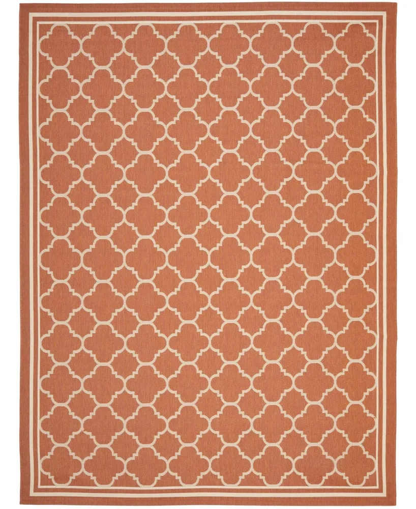 Safavieh Courtyard CY6918 Terracotta and Bone 8' x 11' Sisal Weave Outdoor Area Rug