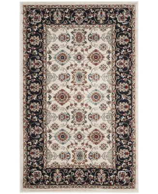 Safavieh Lyndhurst LNH332 Cream and Navy 3'3" x 5'3" Area Rug