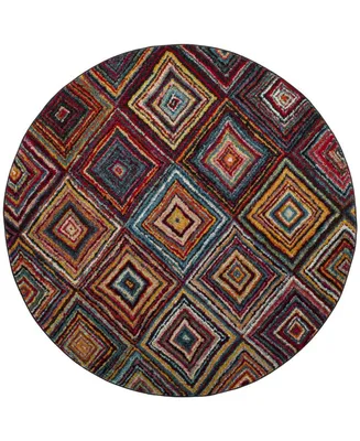 Safavieh Aruba ARB501 Multi 6'7" x 6'7" Round Area Rug