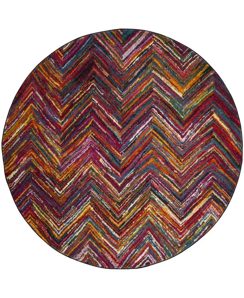 Safavieh Aruba ARB505 Multi 6'7" x 6'7" Round Area Rug