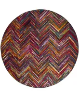 Safavieh Aruba ARB505 Multi 6'7" x 6'7" Round Area Rug