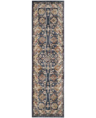 Safavieh Bijar BIJ653 Royal and Ivory 2'3" x 8' Runner Rug