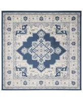 Safavieh Brentwood BNT865 Navy and Creme 6'7" x 6'7" Square Area Rug