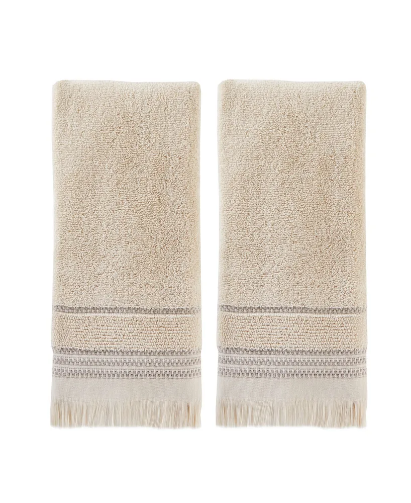 Jude Fringe 2 Piece Hand Towel Set