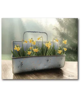 Courtside Market Daffodil Tin Gallery-Wrapped Canvas Wall Art - 16" x 20"