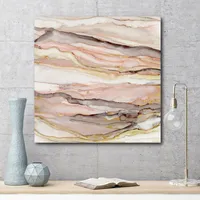 Courtside Market Rose Gold Gallery-Wrapped Canvas Wall Art - 20" x 20"