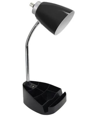 Limelight's Gooseneck Organizer Desk Lamp with iPad Tablet Stand Book Holder and Usb port