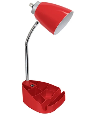 Limelight's Gooseneck Organizer Desk Lamp with iPad Tablet Stand Book Holder and Usb port