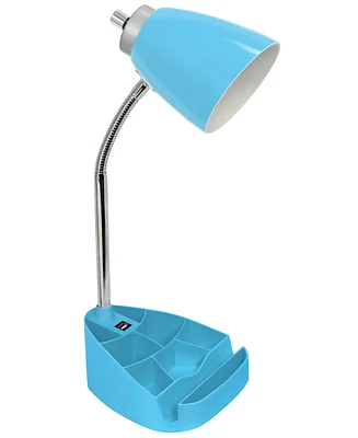 Limelight's Gooseneck Organizer Desk Lamp with iPad Tablet Stand Book Holder and Usb port