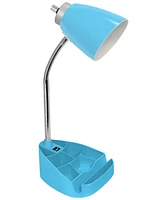 Limelight's Gooseneck Organizer Desk Lamp with iPad Tablet Stand Book Holder and Usb port