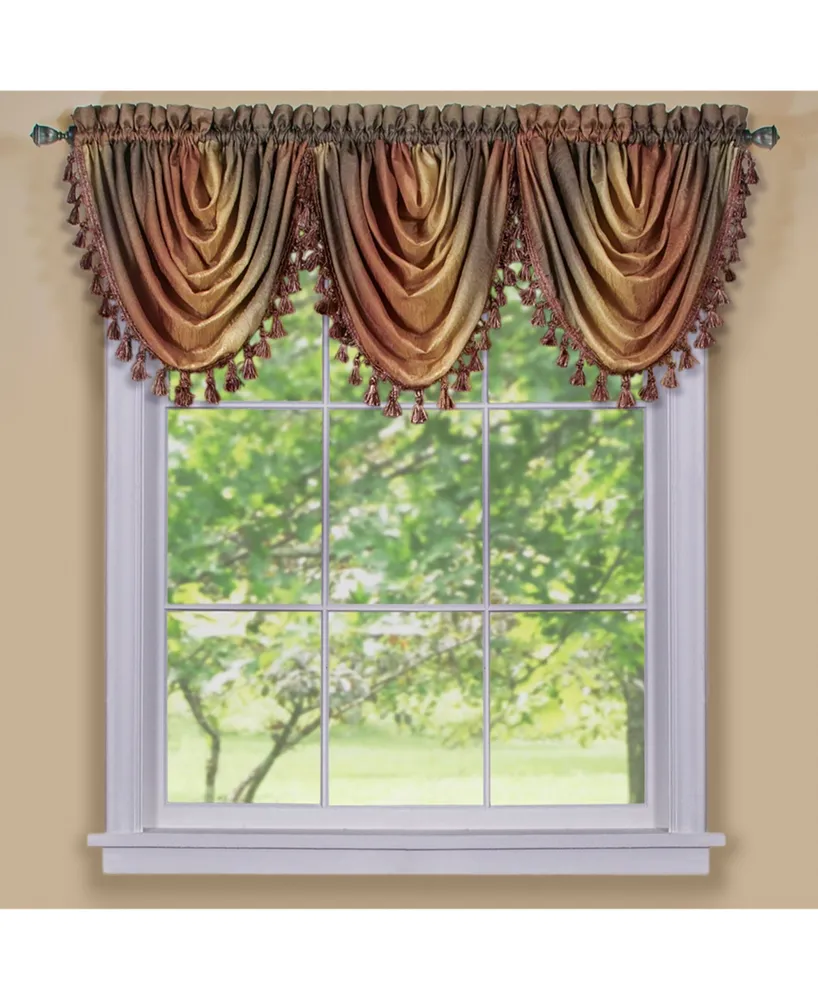 Achim Ombre Waterfall Valance