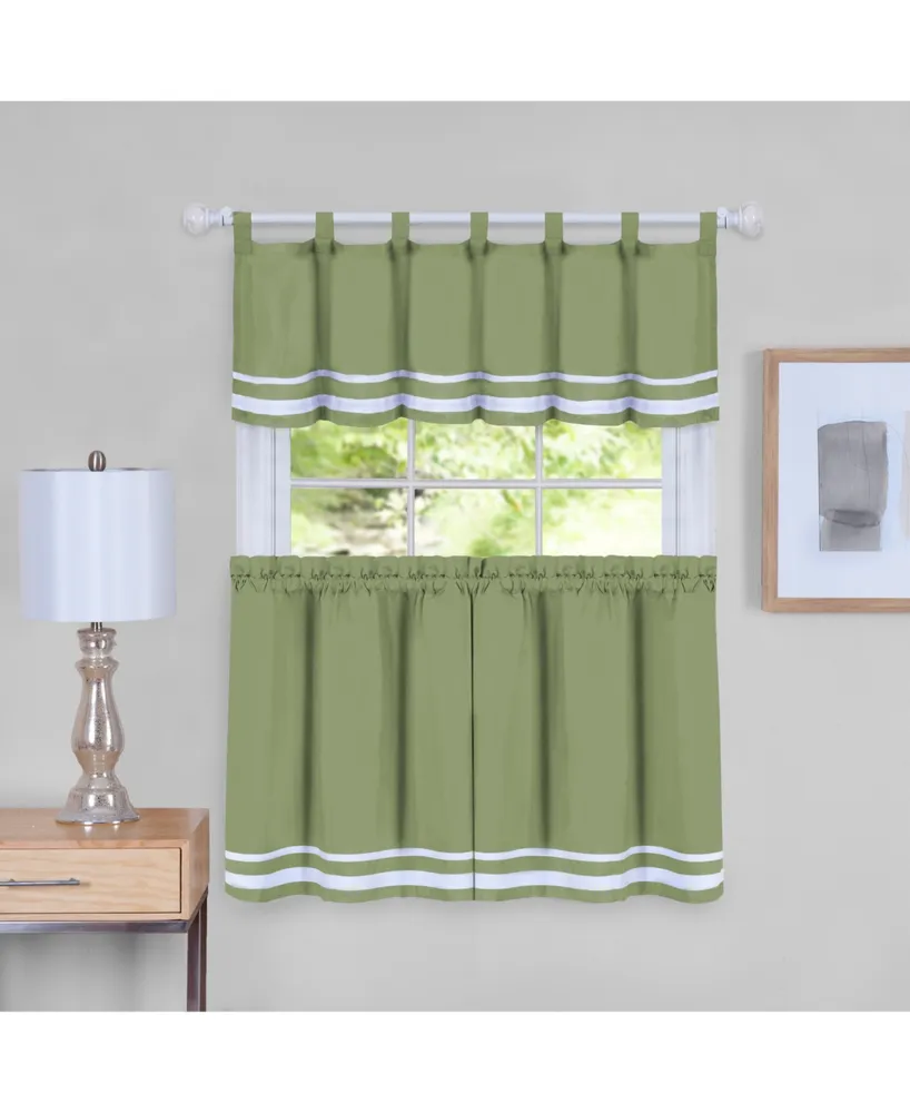 Achim Dakota Tier & Valance Set, 58" x 24"