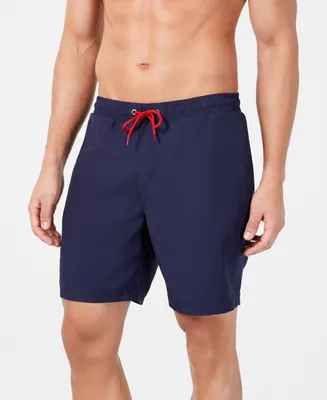 Club Room Men's Quick-Dry Performance Solid 7" Swim Trunks, Created for Macy's