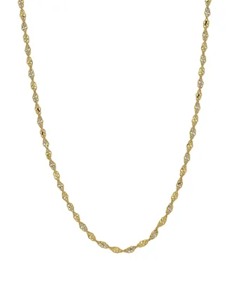 Open Link 18" Chain Necklace (1.9mm) in 18k Gold