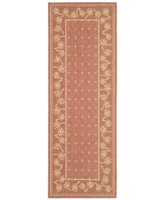 Safavieh Courtyard CY5148 Rust and Sand 2'7" x 5' Sisal Weave Outdoor Area Rug