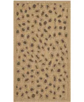 Safavieh Courtyard CY6104 Natural and Gold 2'7" x 5' Outdoor Area Rug