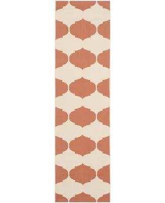 Safavieh Courtyard CY6162 Beige and Terracotta 2'3" x 12' Runner Outdoor Area Rug