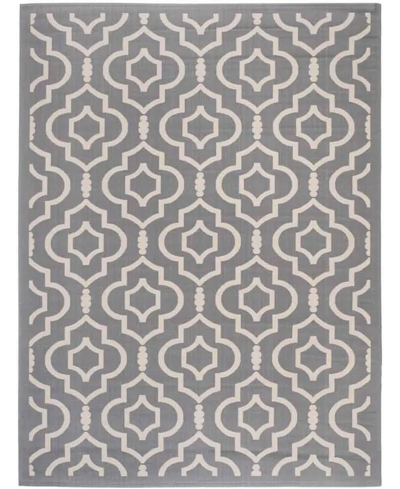 Safavieh Courtyard CY6926 Anthracite and Beige 9' x 12' Sisal Weave Outdoor Area Rug