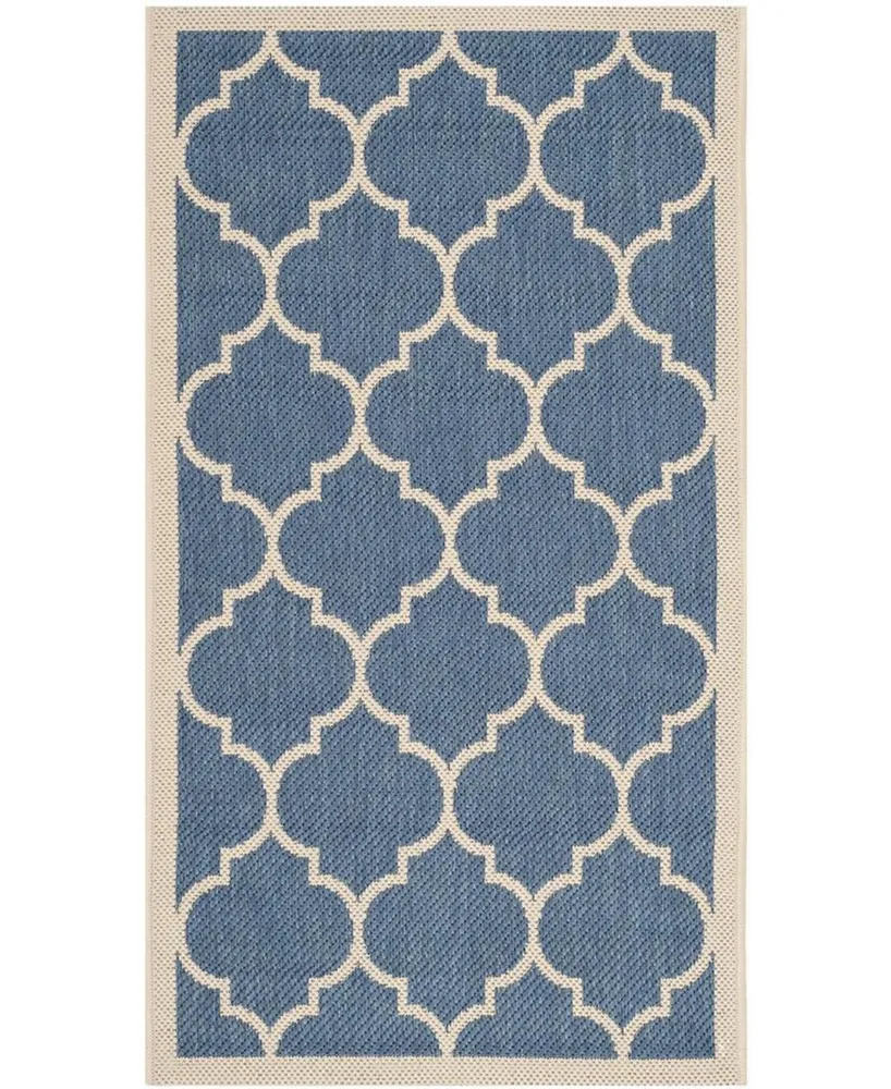 Safavieh Courtyard CY6914 and Beige 2'7" x 5' Outdoor Area Rug