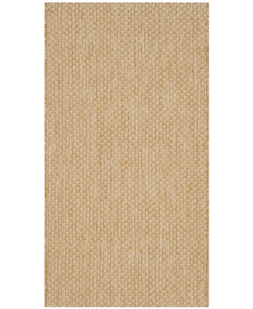 Safavieh Courtyard CY8521 Natural and 2'7" x 5' Outdoor Area Rug