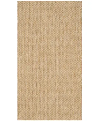 Safavieh Courtyard CY8521 Natural and 2'7" x 5' Outdoor Area Rug